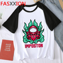 Harajuku Among Us Graphic Summer T Shirt Men Hip Hop Streetwear Cool T-shirt Cute Anime Amoung Us Tshirt Graphic Top Tees Male