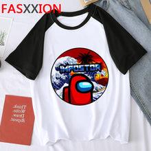 Harajuku Among Us Graphic Summer T Shirt Men Hip Hop Streetwear Cool T-shirt Cute Anime Amoung Us Tshirt Graphic Top Tees Male