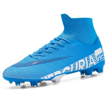 Men Soccer Shoes Adult Kids TF/FG High Ankle Football Boots Cleats Grass Training Sport Footwear 2020 Trend Men‘s Sneakers 35-45