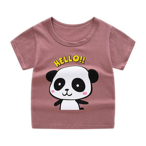 HIPAC 10%OFF Children's Short Sleeve T-shirt Cotton T-shirts Boy Kid Boys And Girls Tops Shirts Children's Tshirt