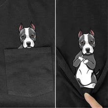 funny T Shirt Fashion Brand summer pocket dog printed t-shirt men's for women shirts Hip hop tops funny cotton tees