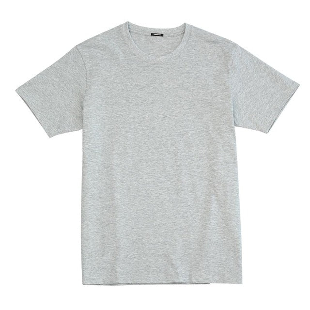 SIMWOOD 2020 Summer New 100% Cotton White Solid T Shirt Men Causal O-neck Basic T-shirt Male High Quality Classical Tops 190449