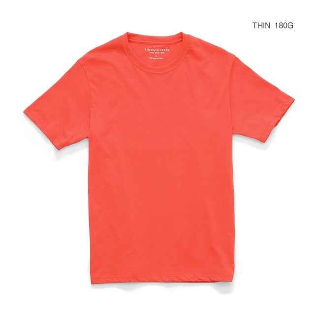 SIMWOOD 2020 Summer New 100% Cotton White Solid T Shirt Men Causal O-neck Basic T-shirt Male High Quality Classical Tops 190449