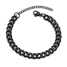 High Quality Stainless Steel Bracelets For Men Blank Color Punk Curb Cuban Link Chain Bracelets On the Hand Jewelry Gifts trend