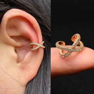 1Pc Helix Cartilage Conch Fake Without Piercing Cuff Earring Earcuff Wrap Rock Earring Cuff No Piercing Women Clip Adjustable