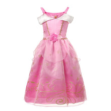 Girls Rapunzel Princess Cosplay Dresses Party Gift Belle Cinderella Aurora Snow White Sofia Mesh Ball Gown Birthday Costume