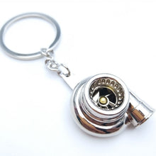 Creative gift car metal keychain turbo gear hub pendant brake disc shock absorber Pendant