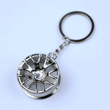 Creative gift car metal keychain turbo gear hub pendant brake disc shock absorber Pendant