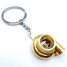 Creative gift car metal keychain turbo gear hub pendant brake disc shock absorber Pendant