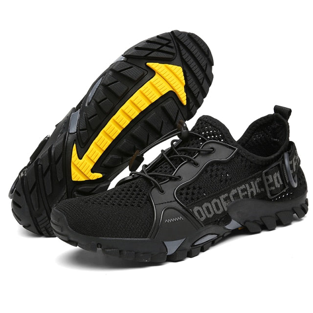 New Mesh Breathable Hiking Shoes Size 36-47 Mens Sneakers Outdoor Trail Trekking Mountain Climbing Sports Shoes For Male Summer