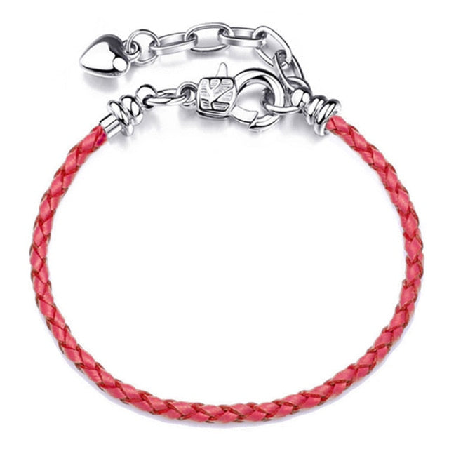 Boosbiy Silver Plated Cute Owl Snake Chain Charm Bracelet For Women Fashion Brand Bracelets DIY Jewelry Gift Making