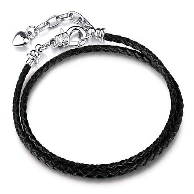Boosbiy Silver Plated Cute Owl Snake Chain Charm Bracelet For Women Fashion Brand Bracelets DIY Jewelry Gift Making