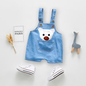 IENENS Summer 1PC Kids Baby Boys Clothes Clothing Short Trousers Toddler Infant Boy Pants Denim Shorts Jeans Overalls Dungarees