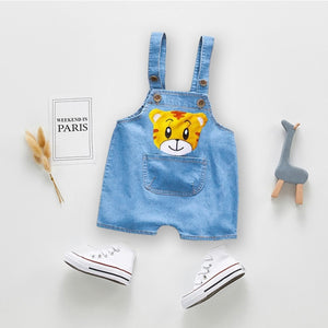 IENENS Summer 1PC Kids Baby Boys Clothes Clothing Short Trousers Toddler Infant Boy Pants Denim Shorts Jeans Overalls Dungarees