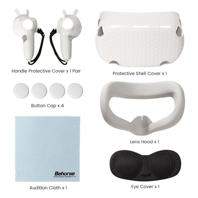 Oculus Quest 2 Case VR Touch Controller Shell Lens Rod Cap Handle Grip Protective Cover Set For Oculus Quest 2 VR Accessories