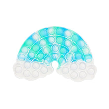 Funny Push Bubble Fidget Toys Adults Children Reliver Stress Sensory Toy Rainbow Push Bubble Squishy Autism Antistress Toys