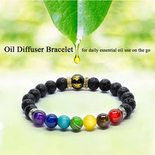 7 Chakra Bracelet with Meaning Cardfor Men Women Natural Crystal Healing Anxiety Jewellery Mandala Yoga Meditation Bracelet Gift