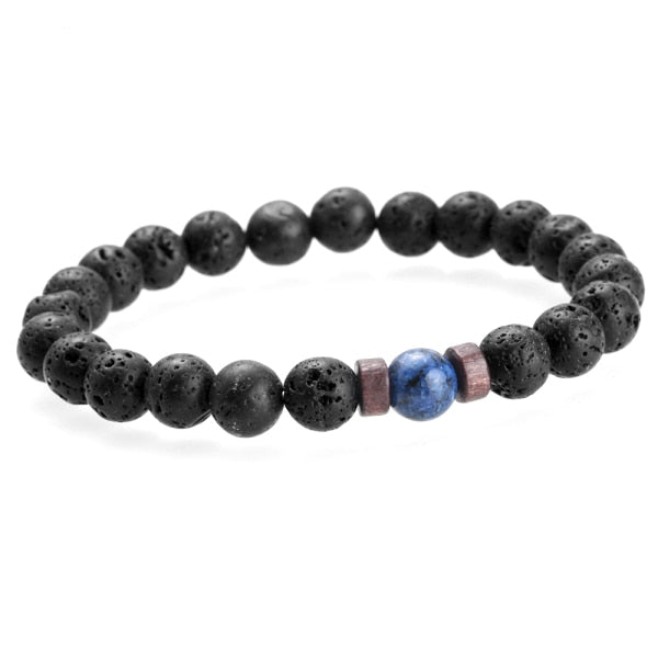 Men Bracelet Natural Moonstone Bead Tibetan Buddha Bracelet chakra Lava Stone Diffuser Bracelets Men Jewelry gift Drop Shipping