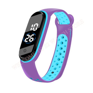 Fashion Sports Watch For Kids Children Waterproof Led Digital Watch Ultra-light Silicone Strap Teen Boys Girls WristWatch Unisex