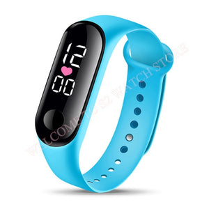 Fashion Sports Watch For Kids Children Waterproof Led Digital Watch Ultra-light Silicone Strap Teen Boys Girls WristWatch Unisex