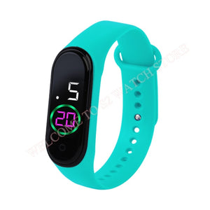 Fashion Sports Watch For Kids Children Waterproof Led Digital Watch Ultra-light Silicone Strap Teen Boys Girls WristWatch Unisex