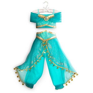 Disney Princess Party Dress up for Girls Halloween Frozen Elsa Jasmine Rapunzel Costume Kids Christmas Clothing Birthday Gift