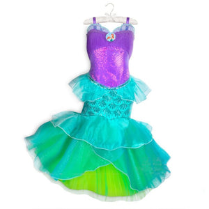 Disney Princess Party Dress up for Girls Halloween Frozen Elsa Jasmine Rapunzel Costume Kids Christmas Clothing Birthday Gift