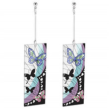 Fashion Acrylic Tanjiro Earrings Demon Slayer Earrings Anime Cosplay Props Hanafuda Drop Long Earrings for Women Jewelry