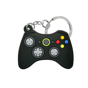 1PCS PVC Game Machine Keychain & Keyring Cute Gamepad Joystick Key Chain Keychains Bag Car Hanging