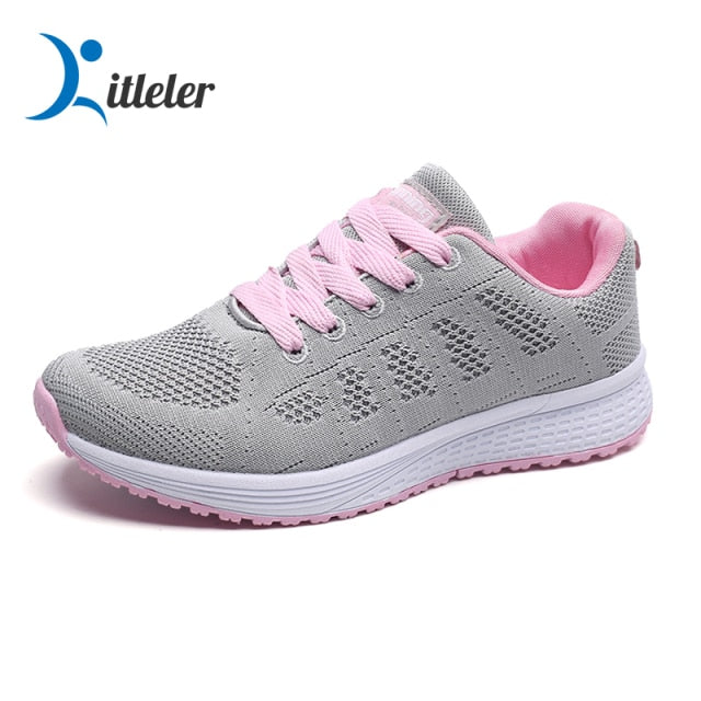 Sport Running Shoes Women Air Mesh Breathable Walking Women Sneakers Comfortable White Fashion Casual Sneakers Chaussure Femme