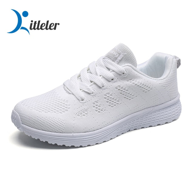Sport Running Shoes Women Air Mesh Breathable Walking Women Sneakers Comfortable White Fashion Casual Sneakers Chaussure Femme