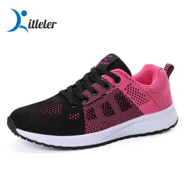 Sport Running Shoes Women Air Mesh Breathable Walking Women Sneakers Comfortable White Fashion Casual Sneakers Chaussure Femme