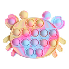 Funny Push Bubble Fidget Toys Adults Children Reliver Stress Sensory Toy Rainbow Push Bubble Squishy Autism Antistress Toys