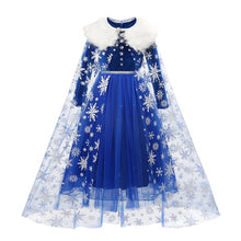 Disney Princess Elsa Winter Dress Girls Long Sleeve Frozen 2 Halloween Costume Children Cinderella Rapunzel Tiana Mulan Cosplay