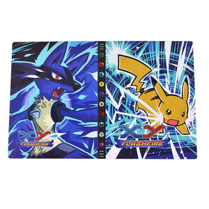 Cartoon 9 Pocket 432 Card Pokemon Album Book Anime Map Game Pokémon cards Collection Holder Binder Folder Top Toys Gift for Kids