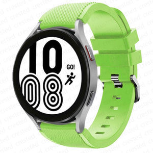 20mm 22mm Band for Samsung Galaxy Watch 4/Classic/46mm/42mm/active 2 Gear s3/S2 silicone bracelet Huawei GT/2/GT2/3 Pro strap