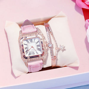 2022 Women Watches Bracelet set Starry Sky Ladies Bracelet Watch Casual Leather Quartz Wristwatch Clock Relogio Feminino