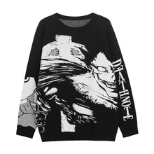 Mens Hip Hop Streetwear Harajuku Sweater Vintage Retro Japanese Style Anime Girl Knitted Sweater 2021 Autumn Cotton Pullover