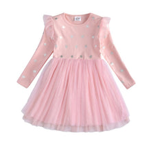 Kids Autumn Winter Dresses for Girls Star Sequins Princess Dress Girl Long Sleeve Party Vestidos Girls Dress Children Clothing