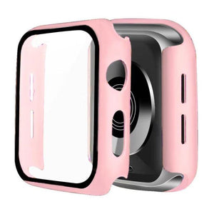 Glass + Cover For Apple Watch case 7/6/SE/5/4/3/2/1 iWatch 42mm 38mm bumper Tempered Glass for apple watch 44mm 40mm 45mm 41mm