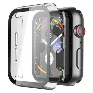 Glass + Cover For Apple Watch case 7/6/SE/5/4/3/2/1 iWatch 42mm 38mm bumper Tempered Glass for apple watch 44mm 40mm 45mm 41mm