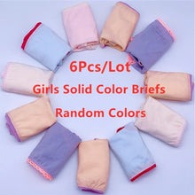 Hot Sale 6 Pcs/lot Baby Kids Girls Underwear Briefs Panties Short Colorful Panties Children Cotton Briefs Tnn0001