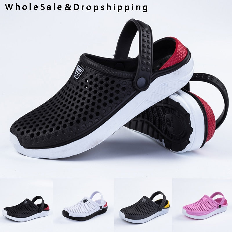 Unisex Fashion Beach Sandals Thick Sole Slipper Waterproof Anti-Slip Sandals Flip Flops for Women Men