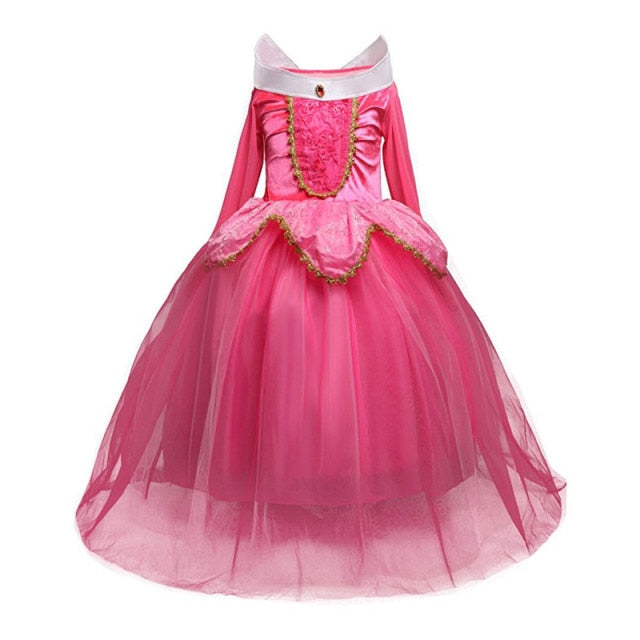 Snow Cosplay Dress Robe Princess Costume Carnival Christmas Clothes Children Dress up Kids Dresses for Girls Clothing Size 4-10Y