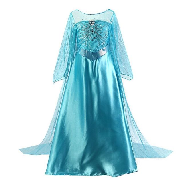 Snow Cosplay Dress Robe Princess Costume Carnival Christmas Clothes Children Dress up Kids Dresses for Girls Clothing Size 4-10Y