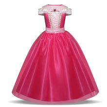 Fancy Girl Princess Dresses Beauty Belle Cosplay Costume Snow Christmas Halloween Princess Dress up Children Party Clothes