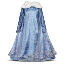 Fancy Girl Princess Dresses Beauty Belle Cosplay Costume Snow Christmas Halloween Princess Dress up Children Party Clothes