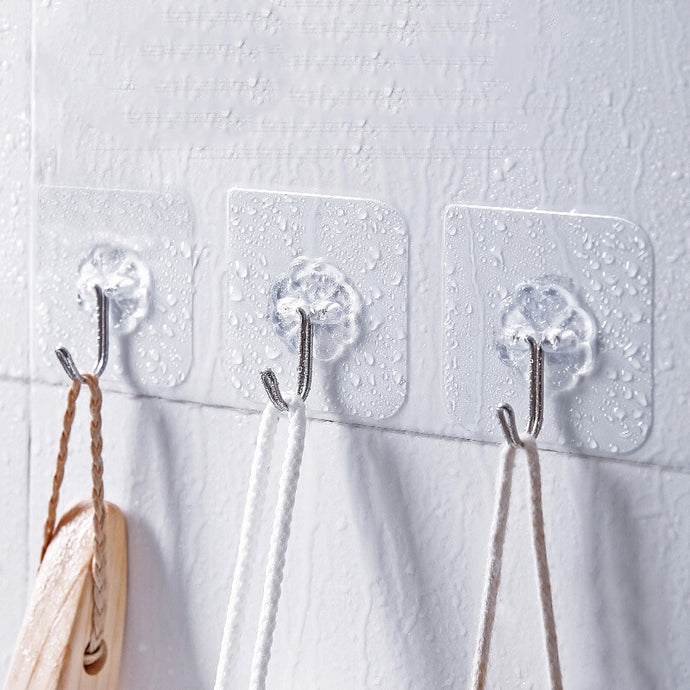 Good Hanger Hook Transparent Strong Adhesive Wall Hangers Hooks Vacuum Suction Cup Heavy Bathroom Stainless Steel Hanger