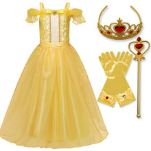 Girls Princess Costume For Kids Halloween Party Cosplay Dress Up Children Disguise Fille