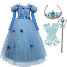 Girls Princess Costume For Kids Halloween Party Cosplay Dress Up Children Disguise Fille